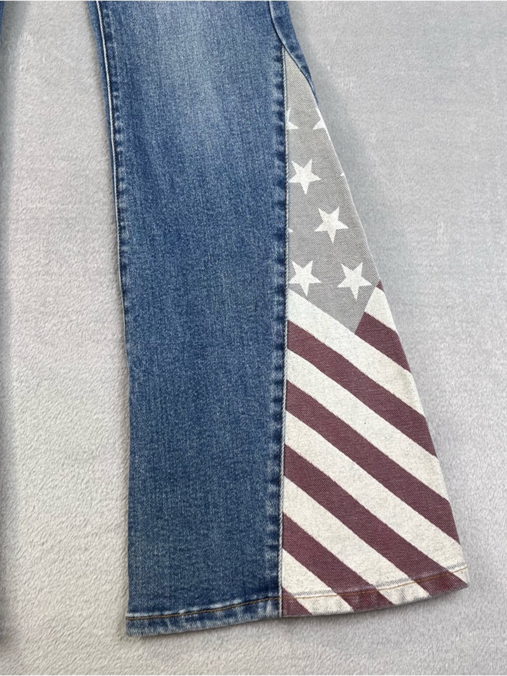 Judy Blue HW Americana Flare Jeans NWT $85 Size 7/25 High Rise USA Flag Denim - Picture 5 of 14